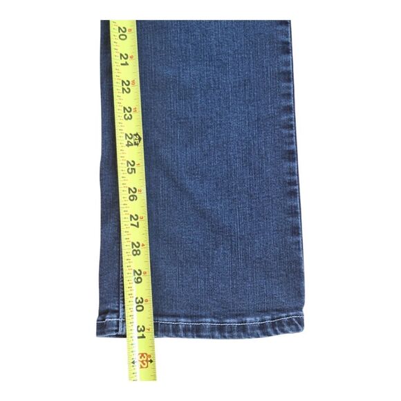 EARL Jeans Bling Slim Boot Y2K Stretch Denim Rhinestones Lace size 6 Embellished - Picture 10 of 15